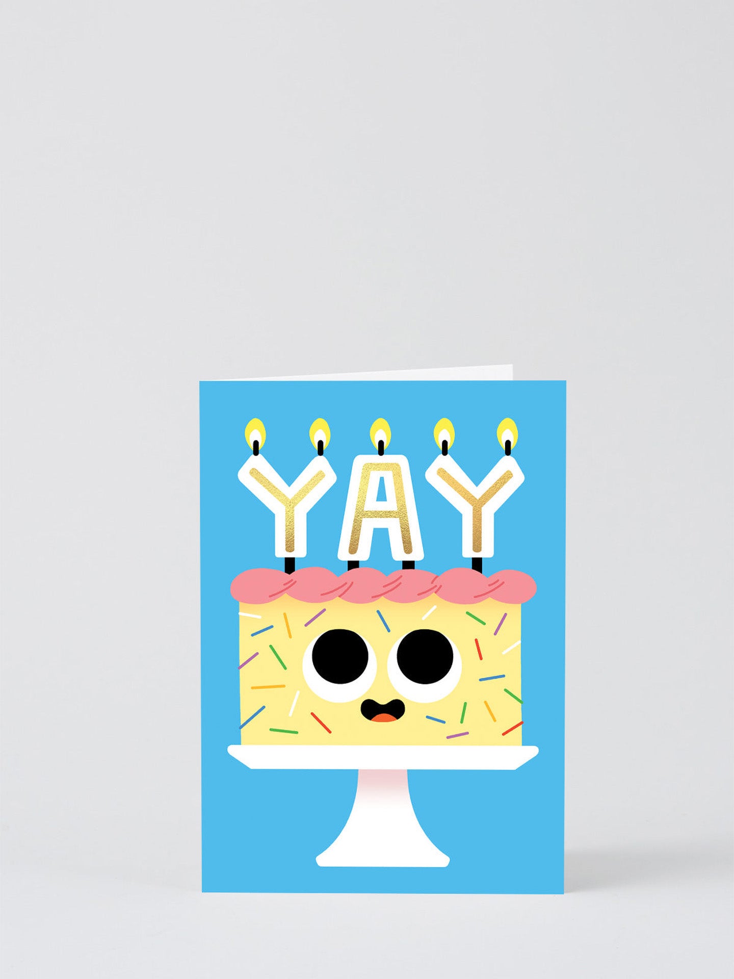 YAY Birthday Cake birthday card