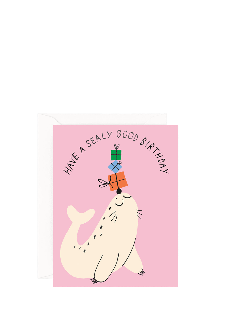 Have a sealy good birthday, birthday card