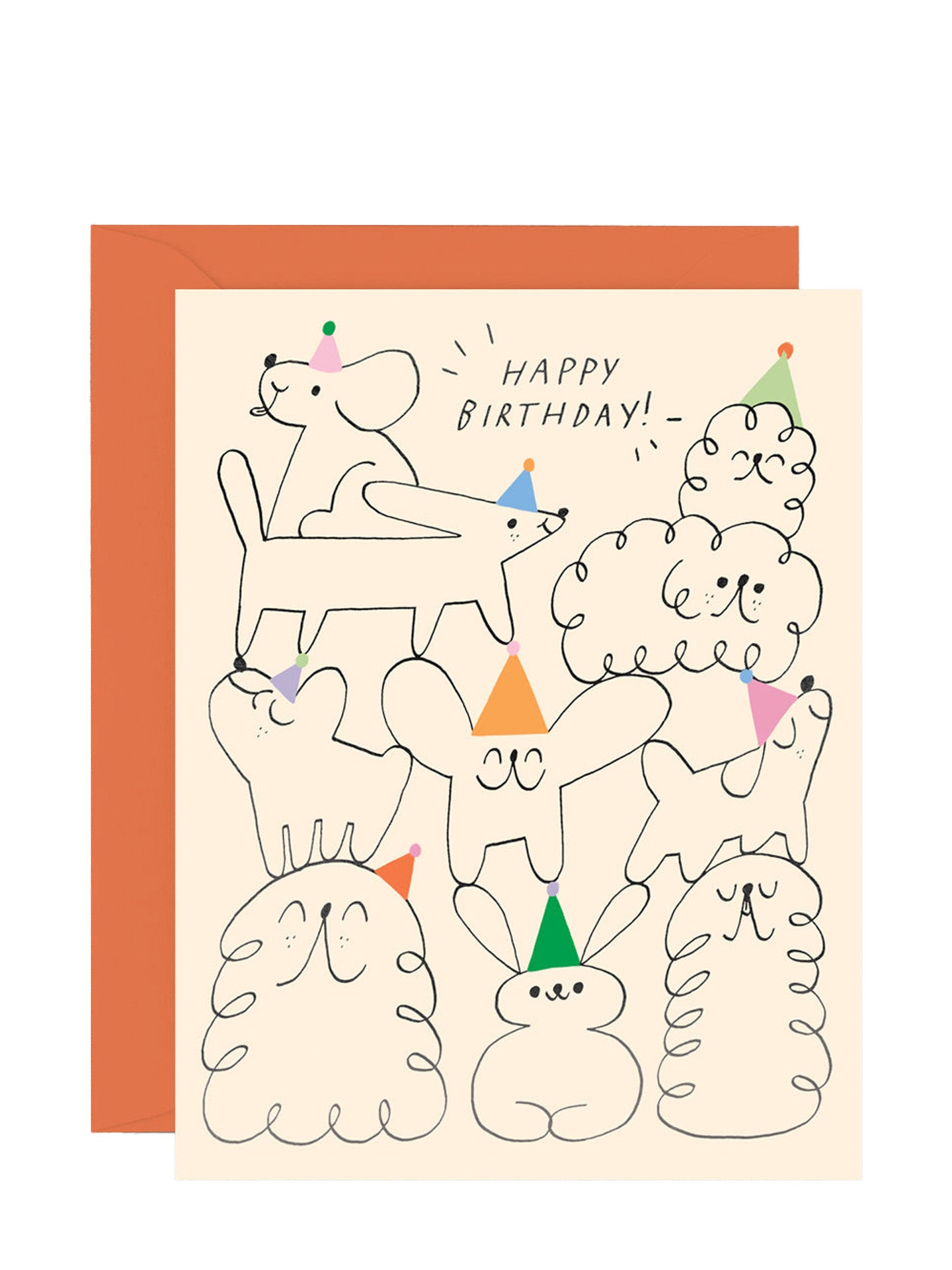 Happy Birthday Animal Stack birthday card