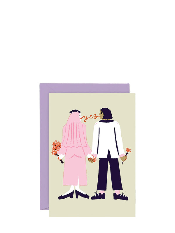 Say yes card, wedding card