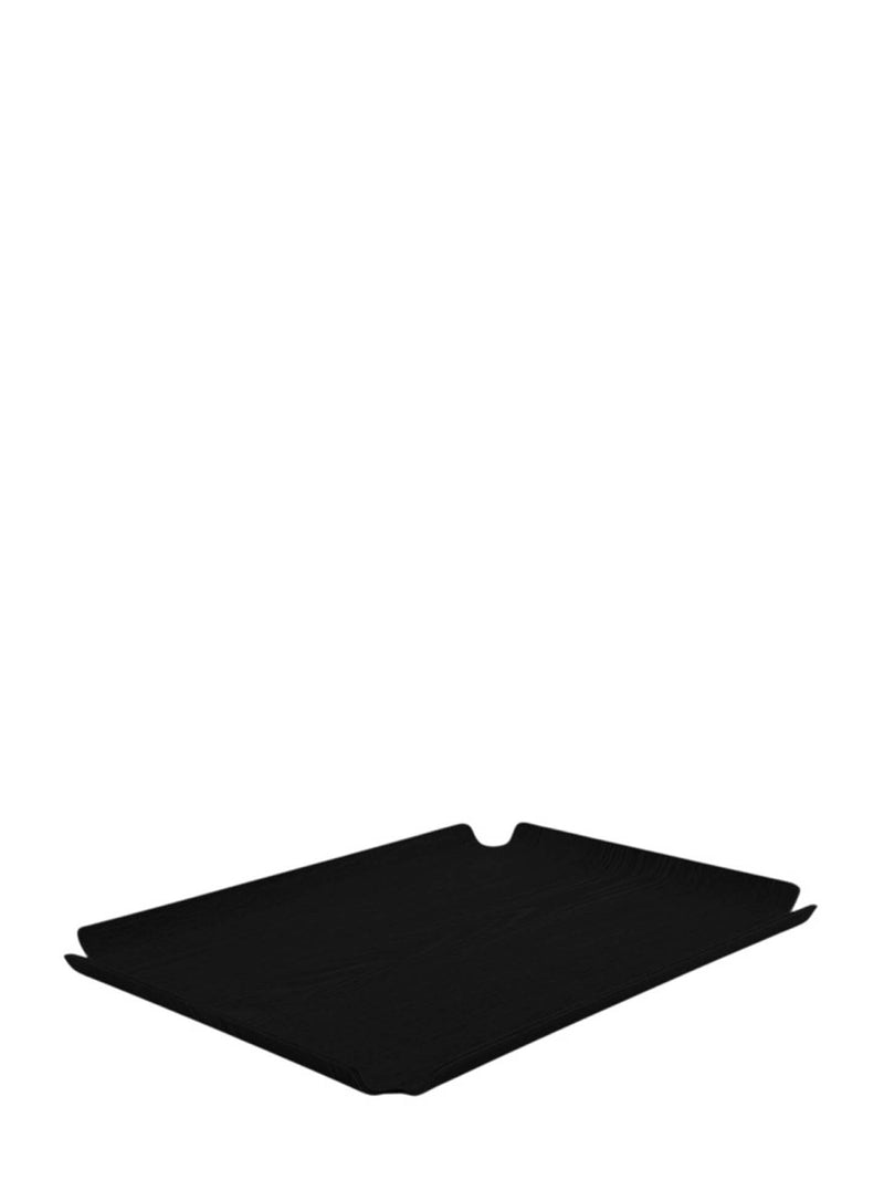 Anti-slip wooden tray, black (42x32cm)