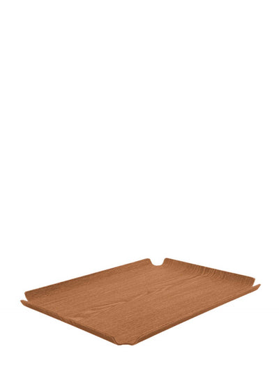 Anti-slip wooden tray, oak (42x32cm)