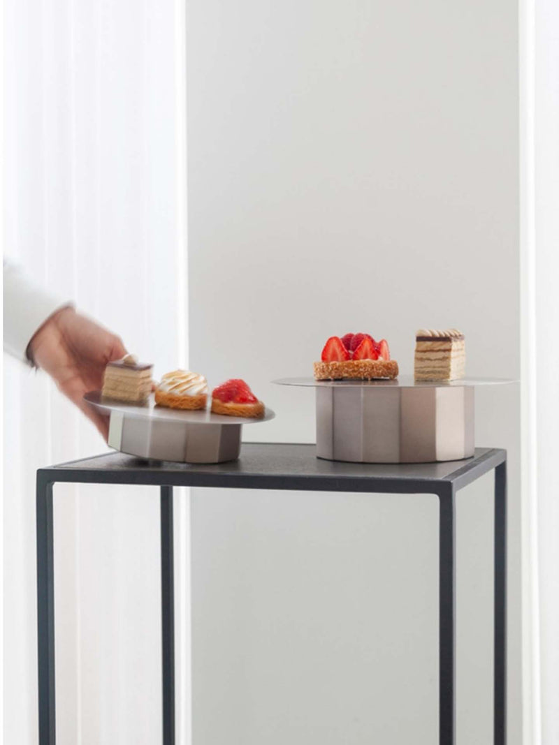 Doric copper & steel stand, medium