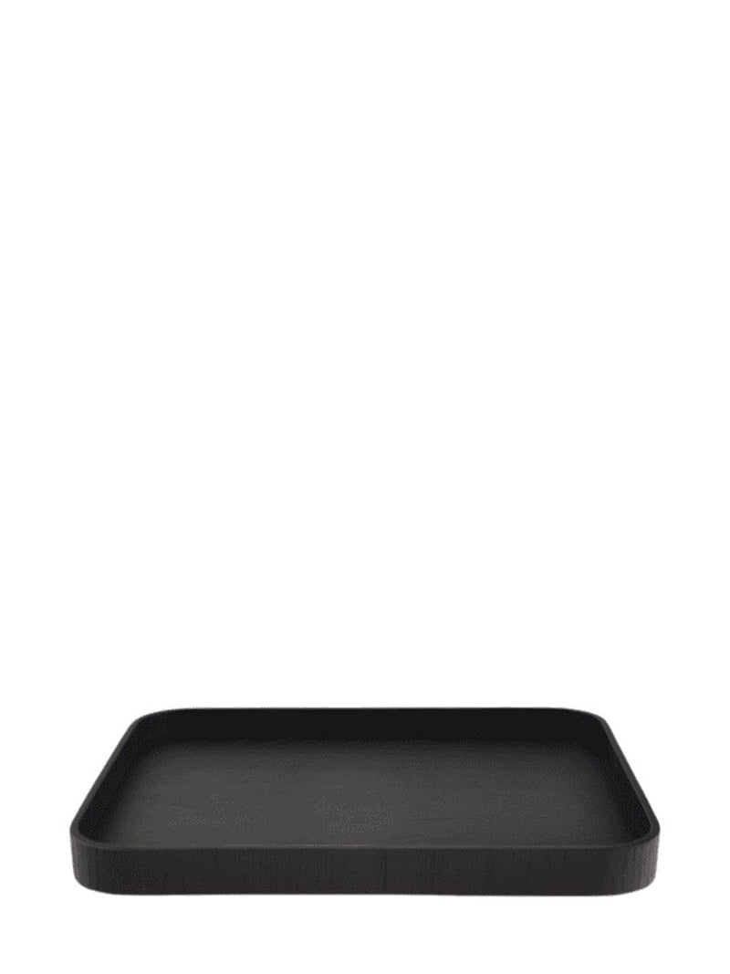 Serve wooden tray, black (35x28)