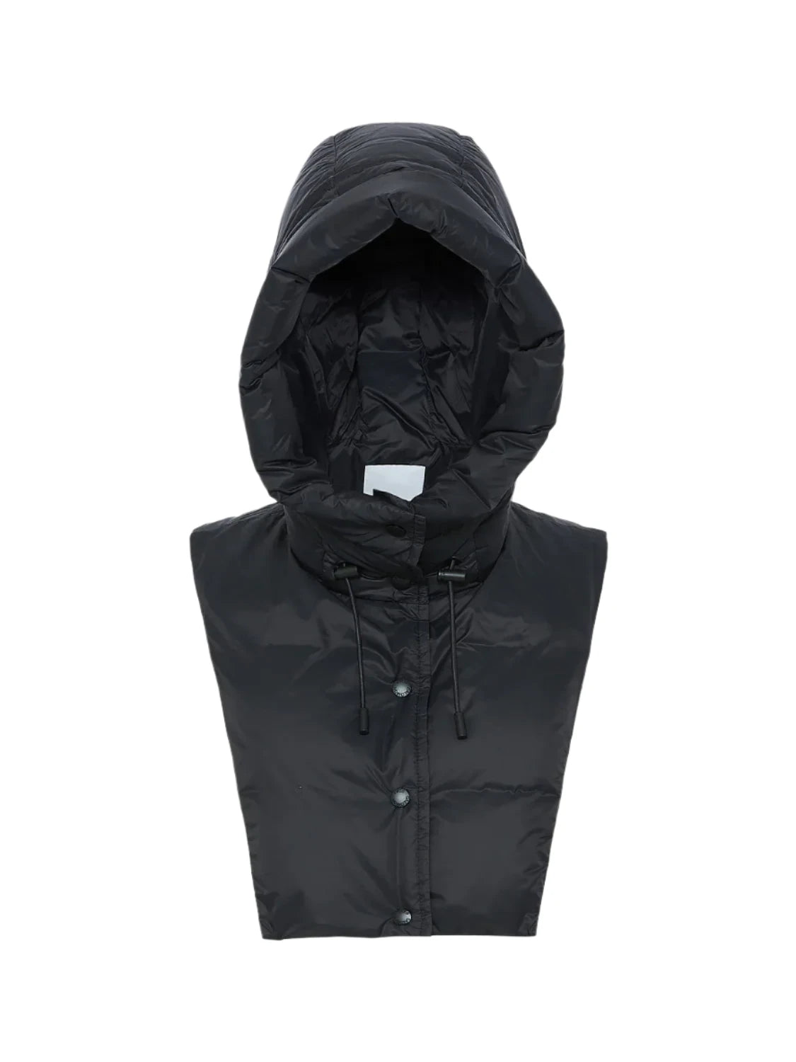 HOOD TECHNICAL FABRIC, black