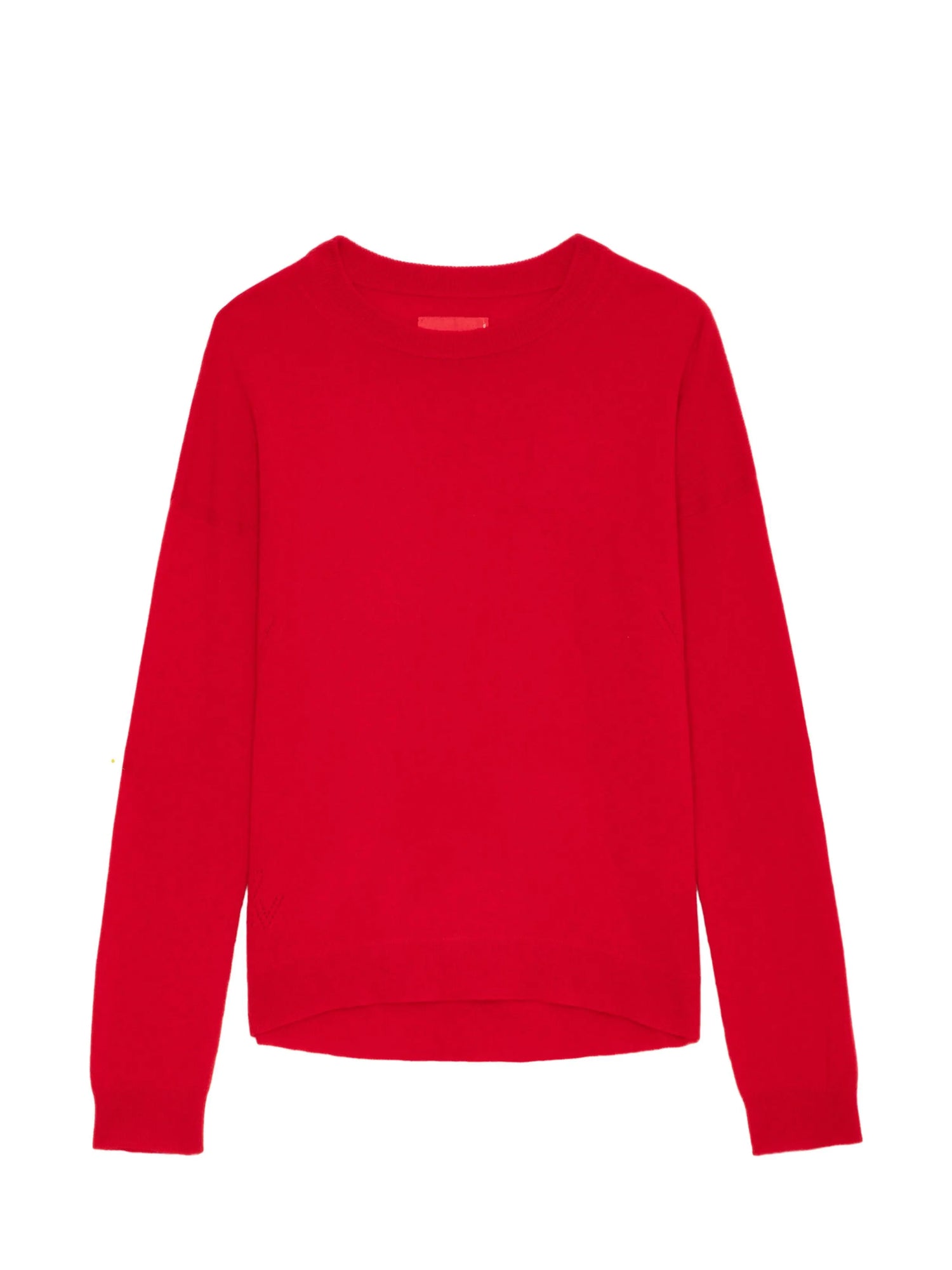 Cici Ws Patch Sweater, red