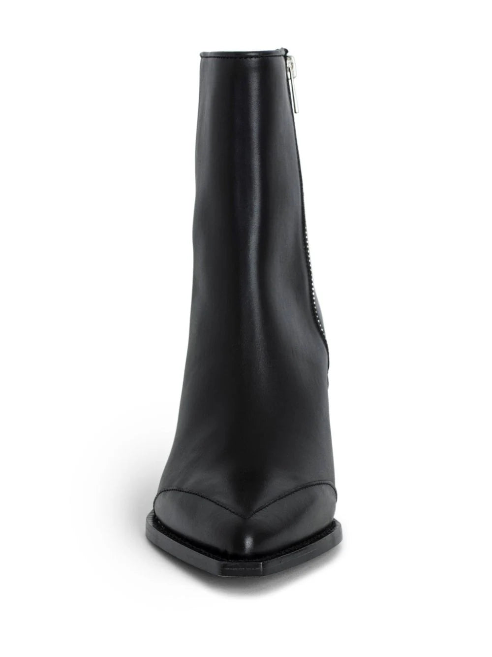 Cara Semi-Shiny Calfskin Boots, black