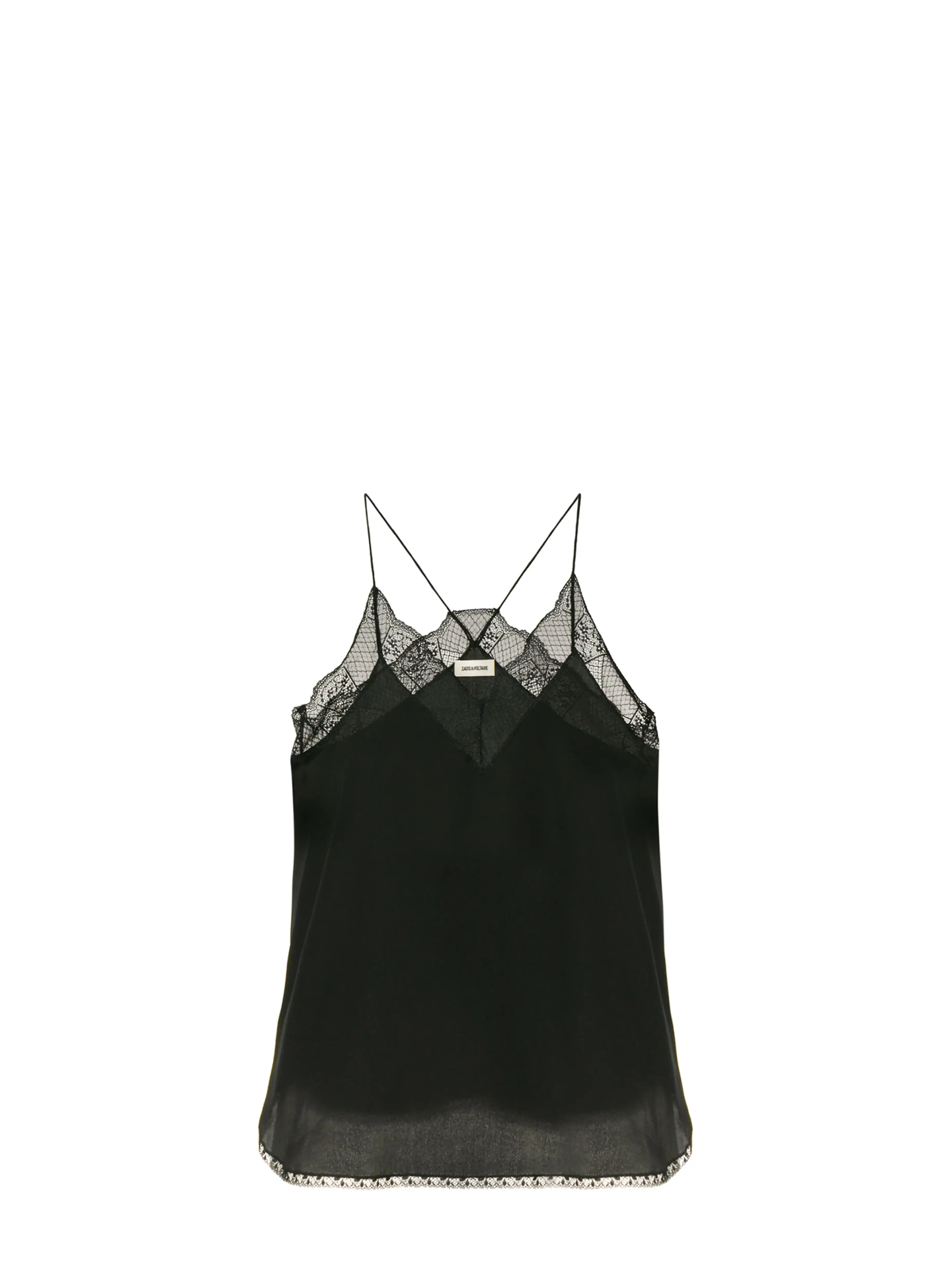 Christy silk camisole, black