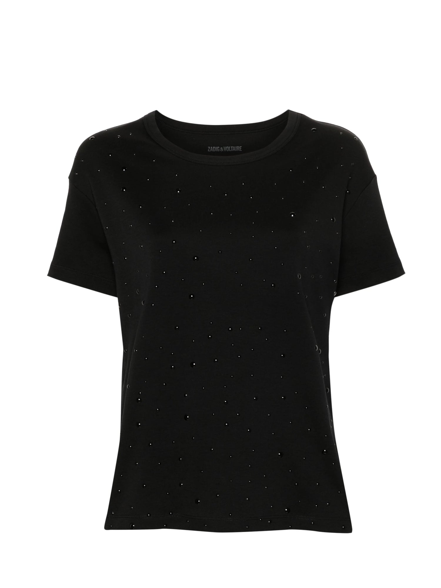 Marta Studded T-shirt, black