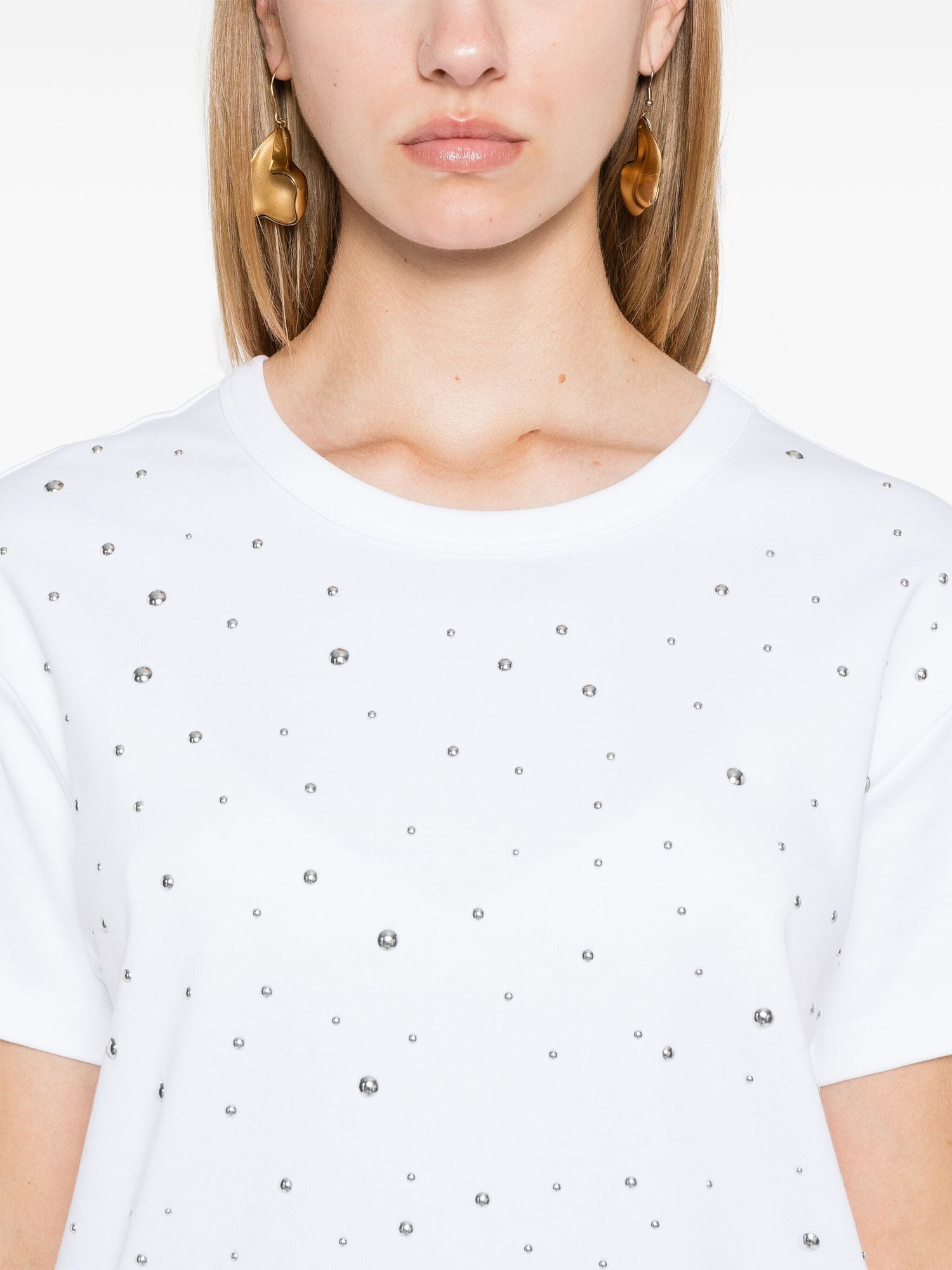 Marta Studded T-shirt, white