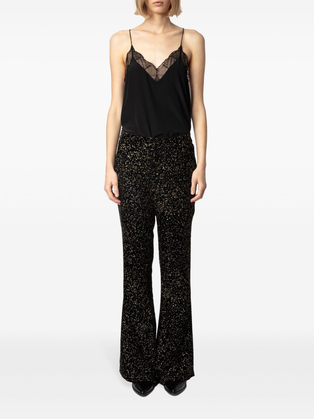 Prevy glitter dots trousers, black