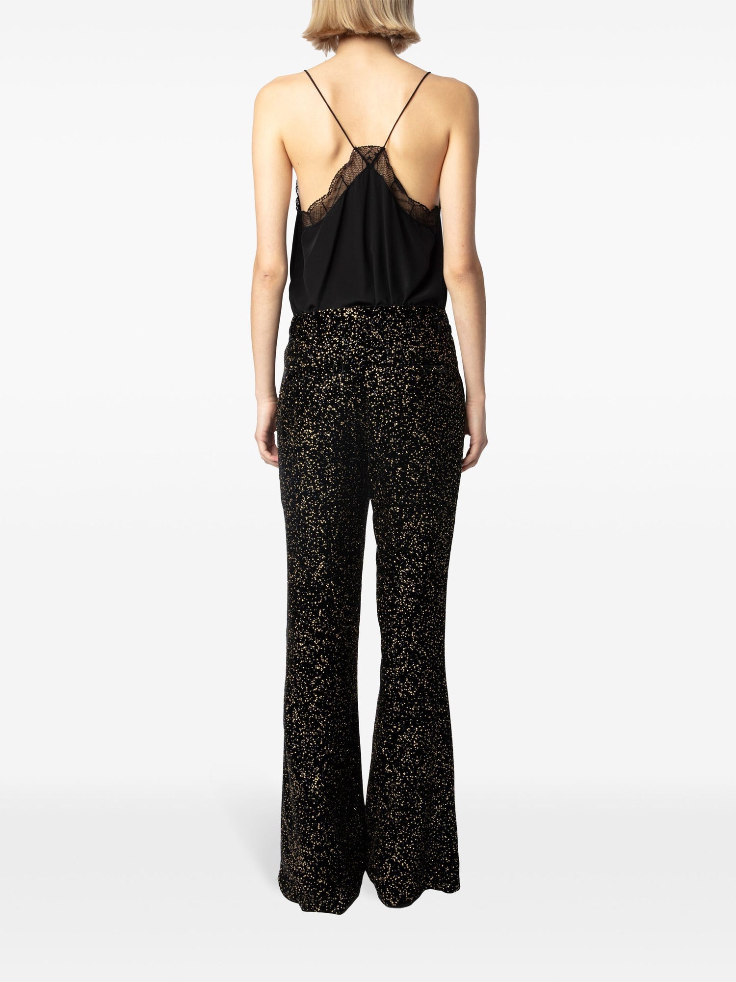 Prevy glitter dots trousers, black