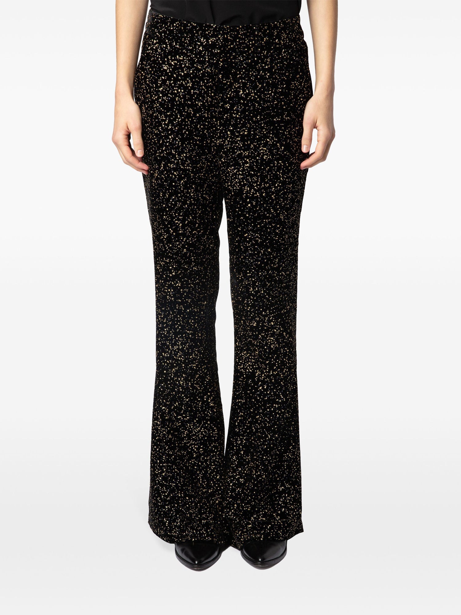 Prevy glitter dots trousers, black