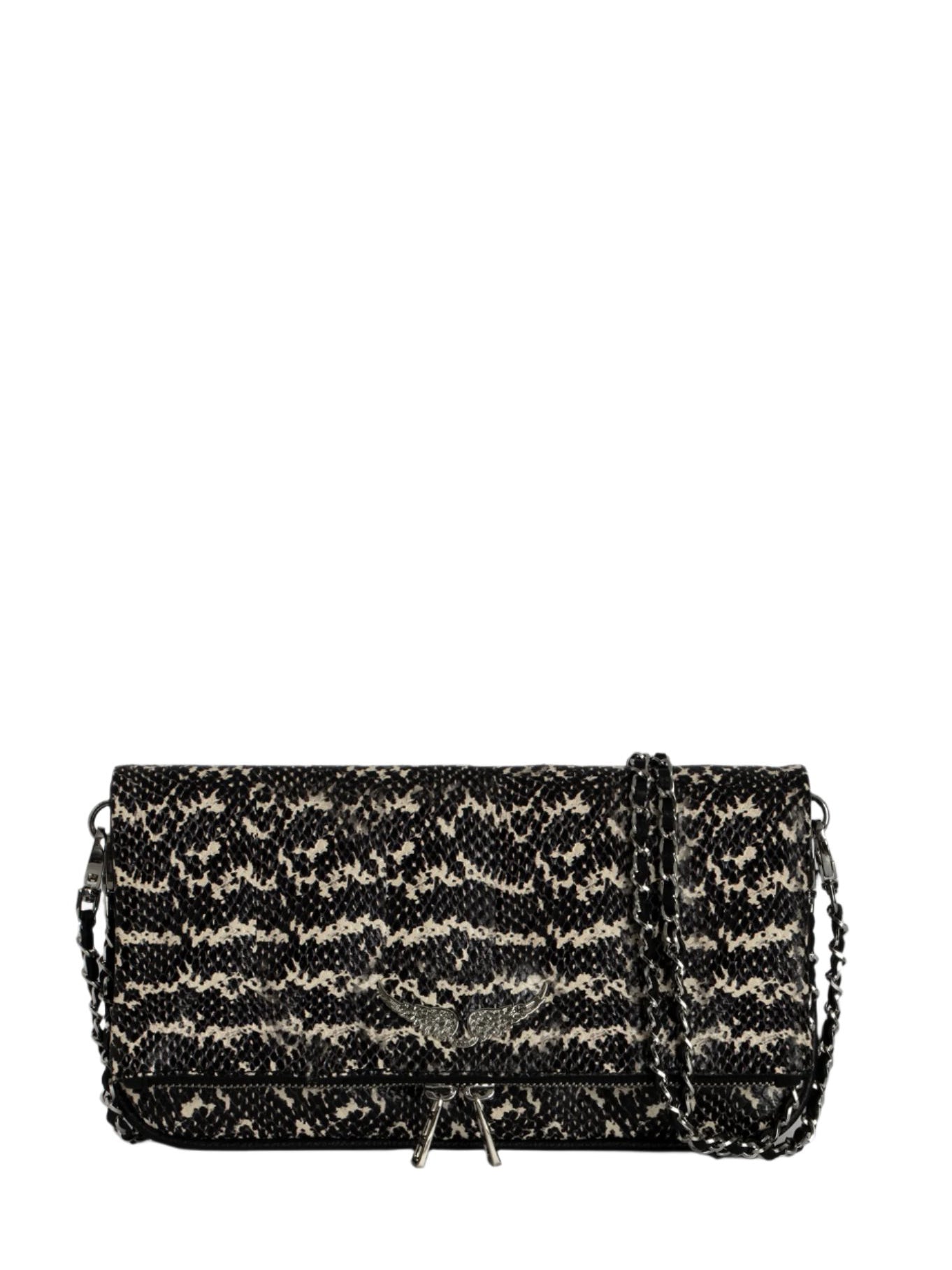 Rock Wild Clutch Bag, black/white