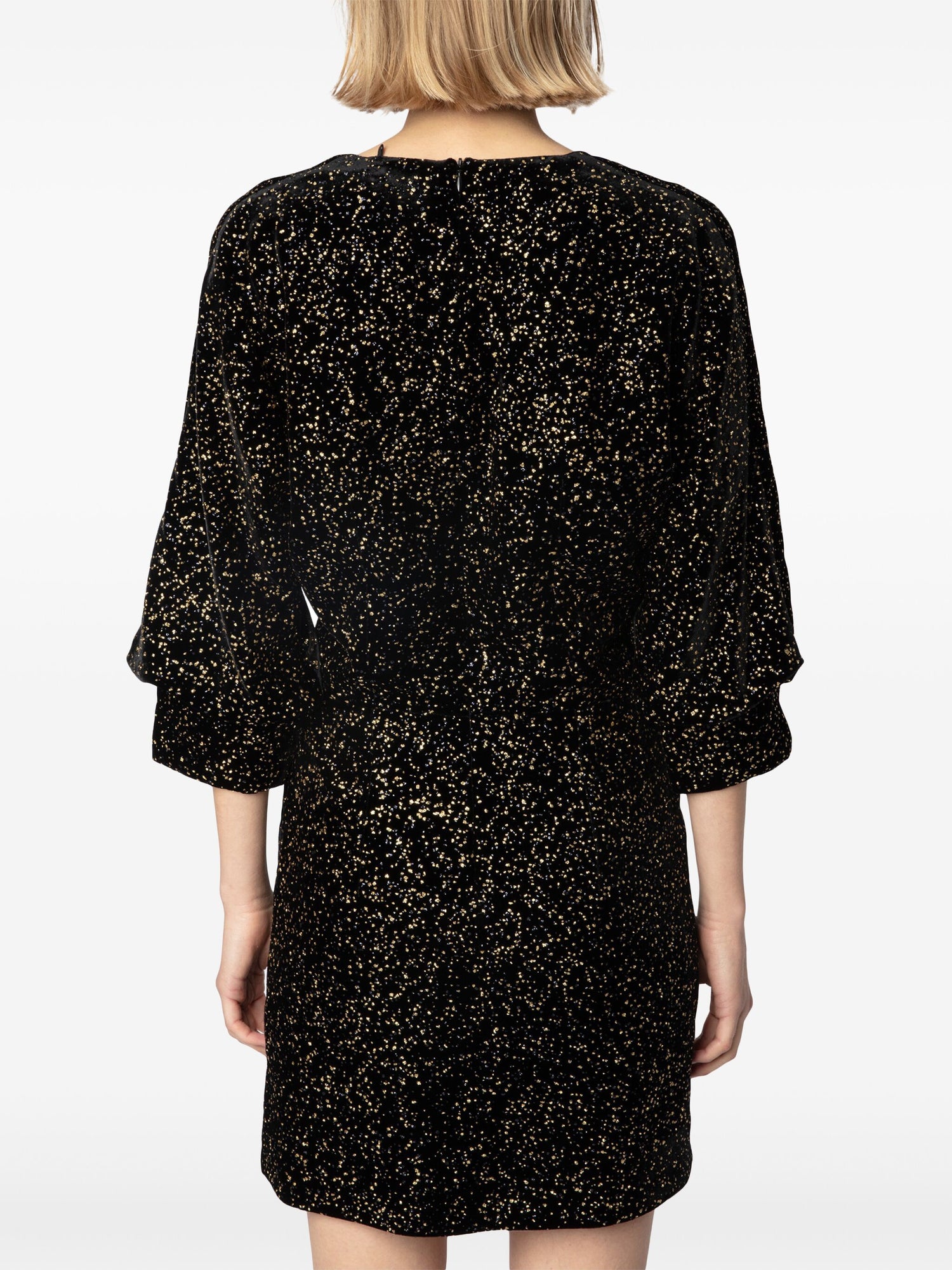 Rosli glitter dots dress, black