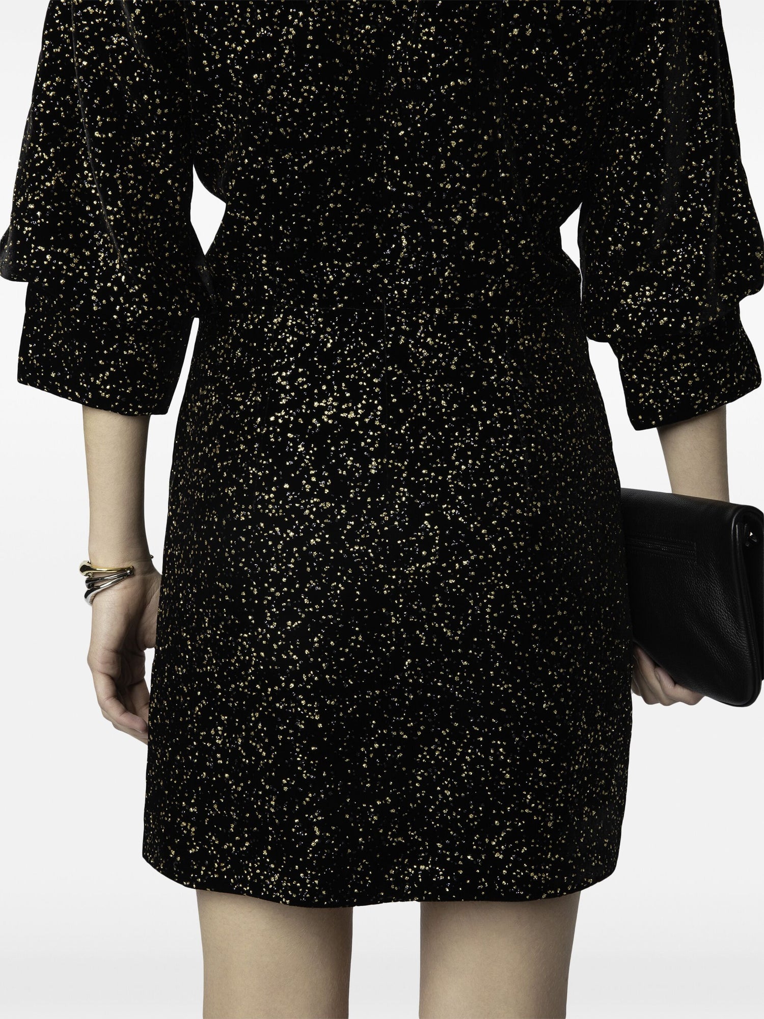 Rosli glitter dots dress, black