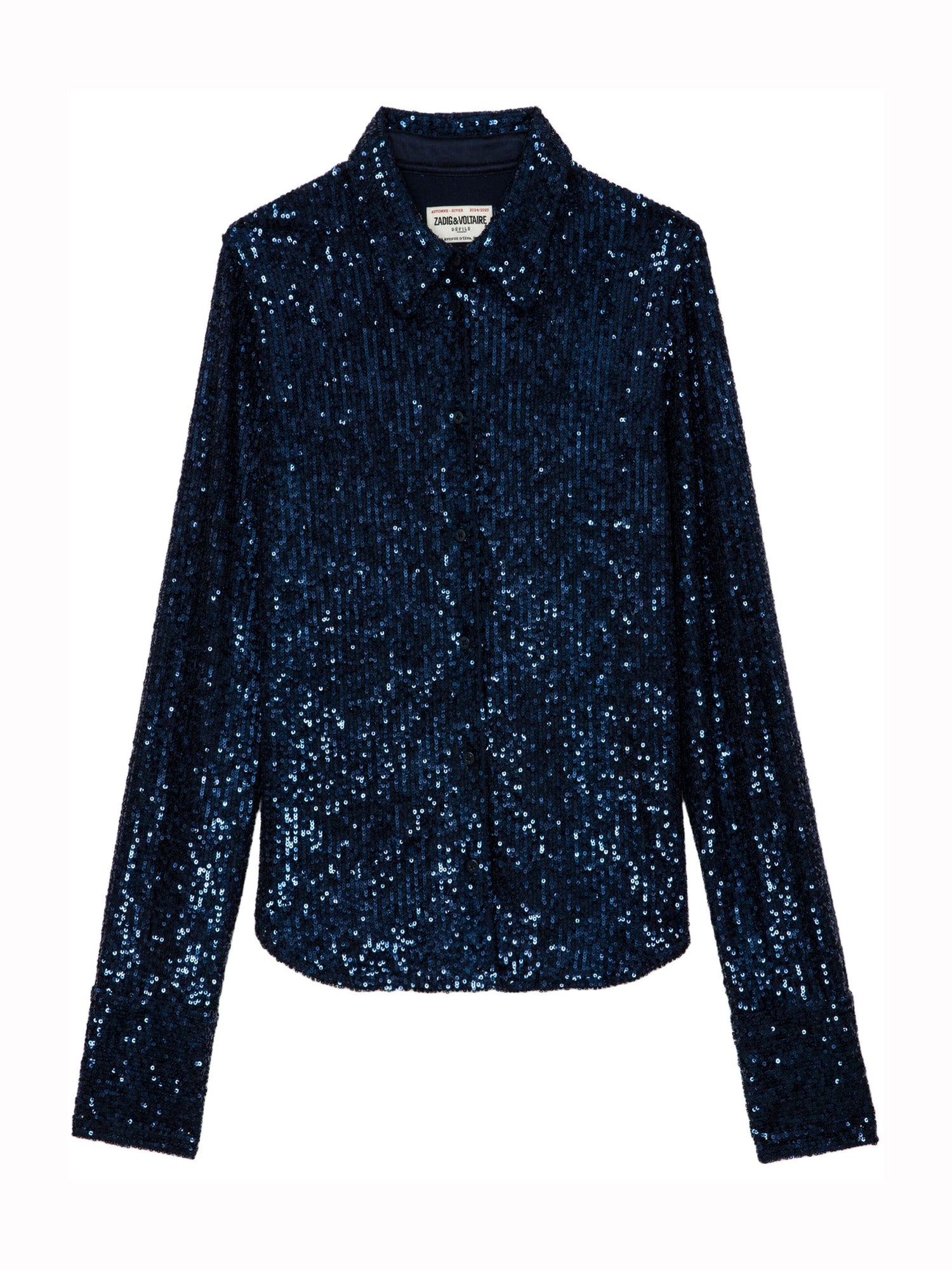 Tawny Sequins Shirt, blue