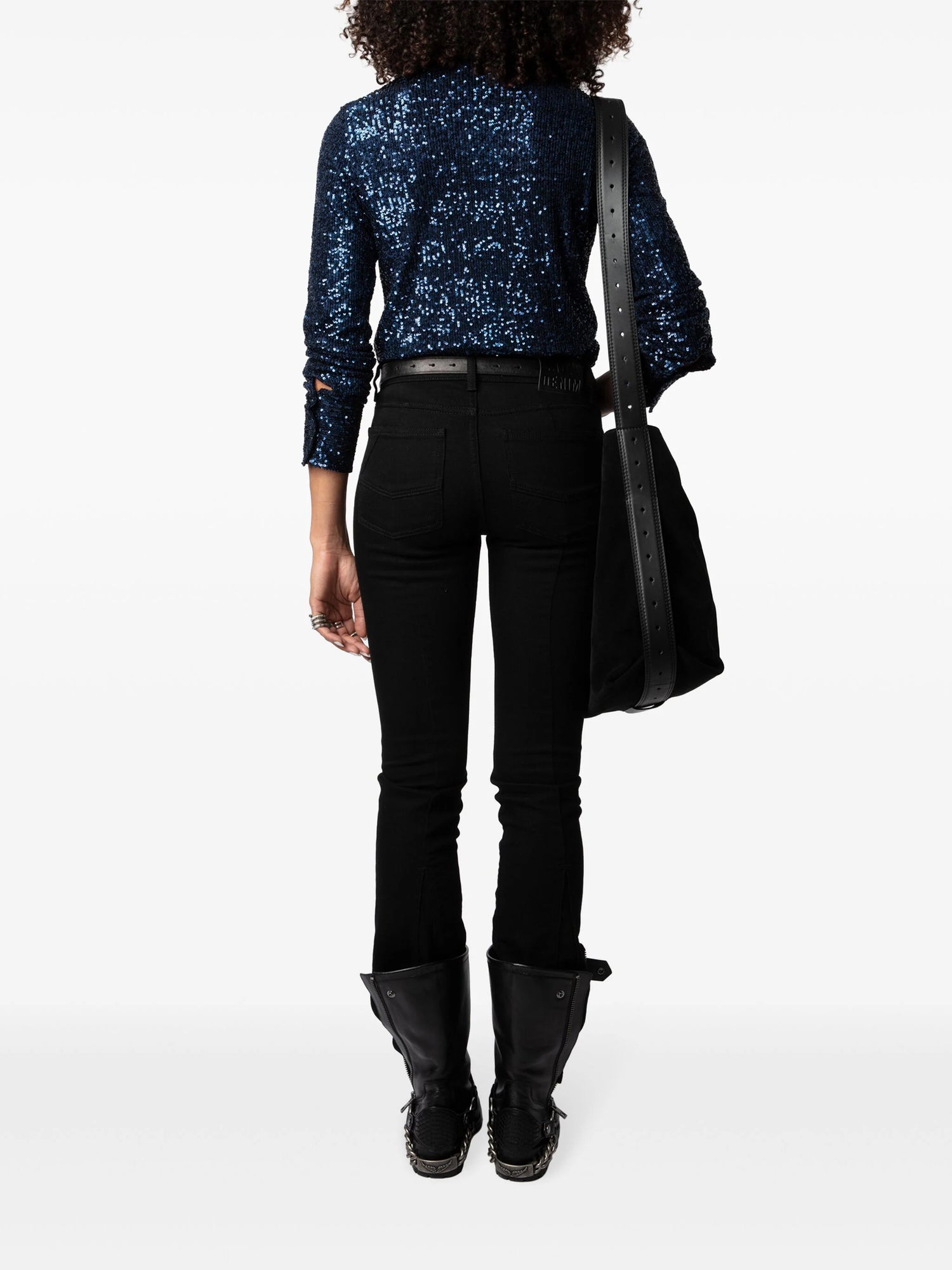 Tawny Sequins Shirt, blue