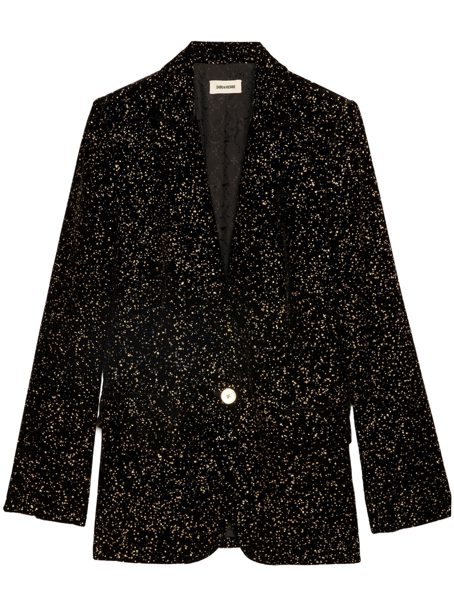 Valse Glitter Dots Blazer, black