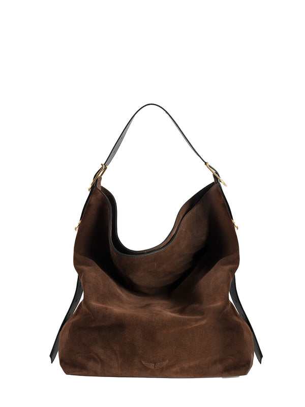 Jane Hobo XL suede, Brown