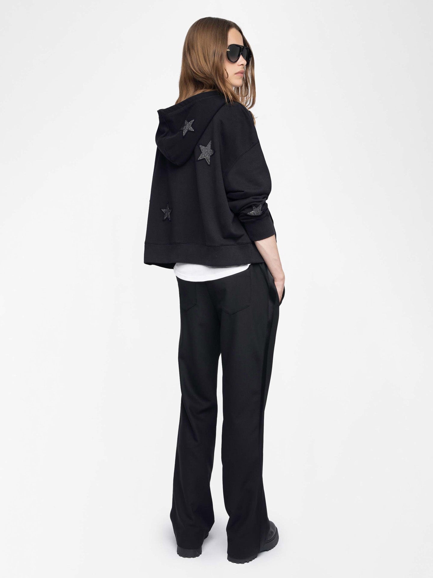 ブルゾン ZADIG&VOLTAIRE MIA ZIP HOODIE Mia Zip Hoodie - Black - Zadig & Voltaire – Twist Fashions Inc.