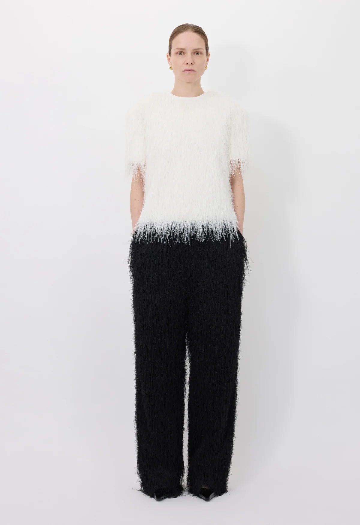 Zaro short sleeve top, White
