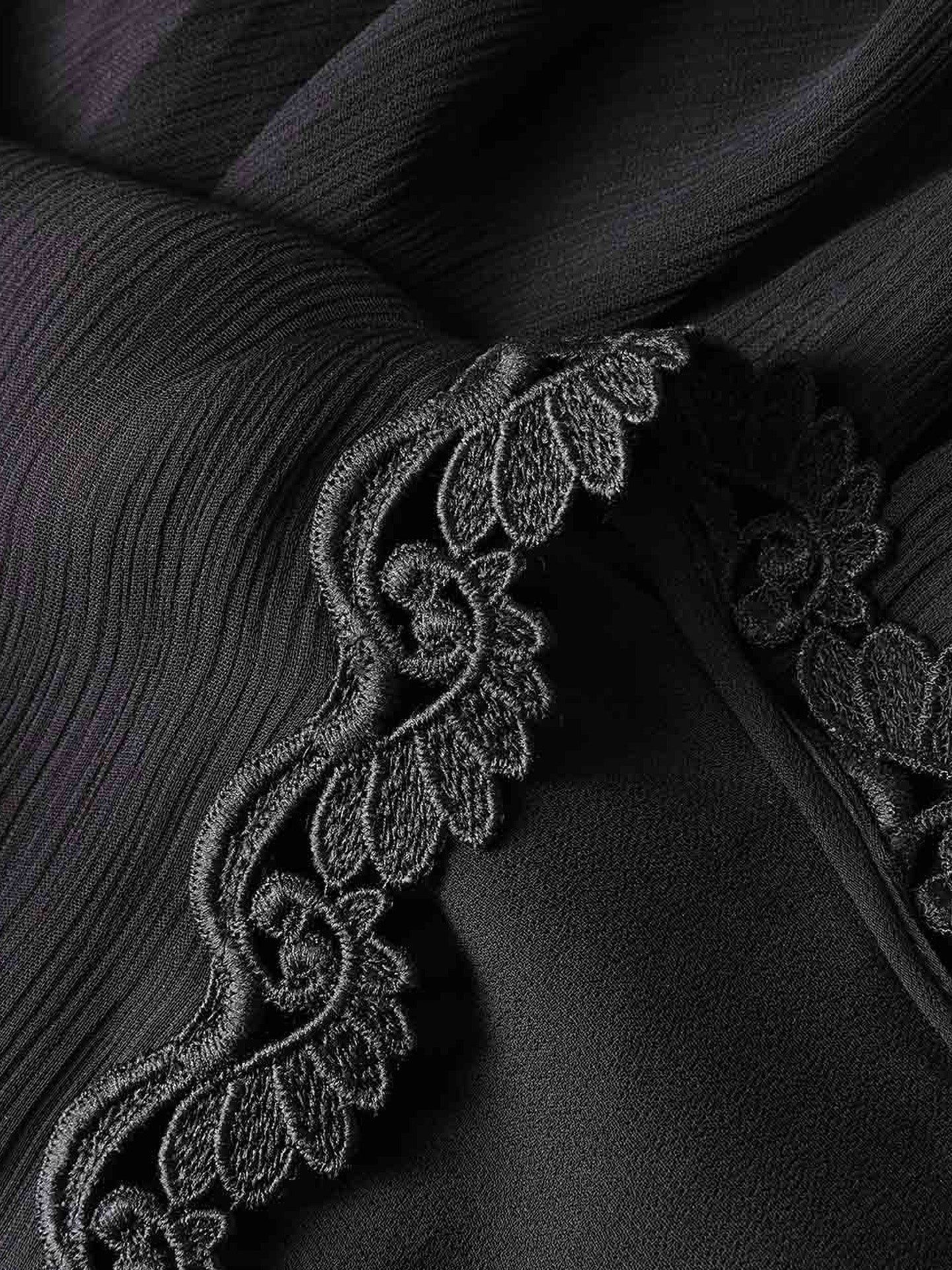 Luna peplum blouse, black
