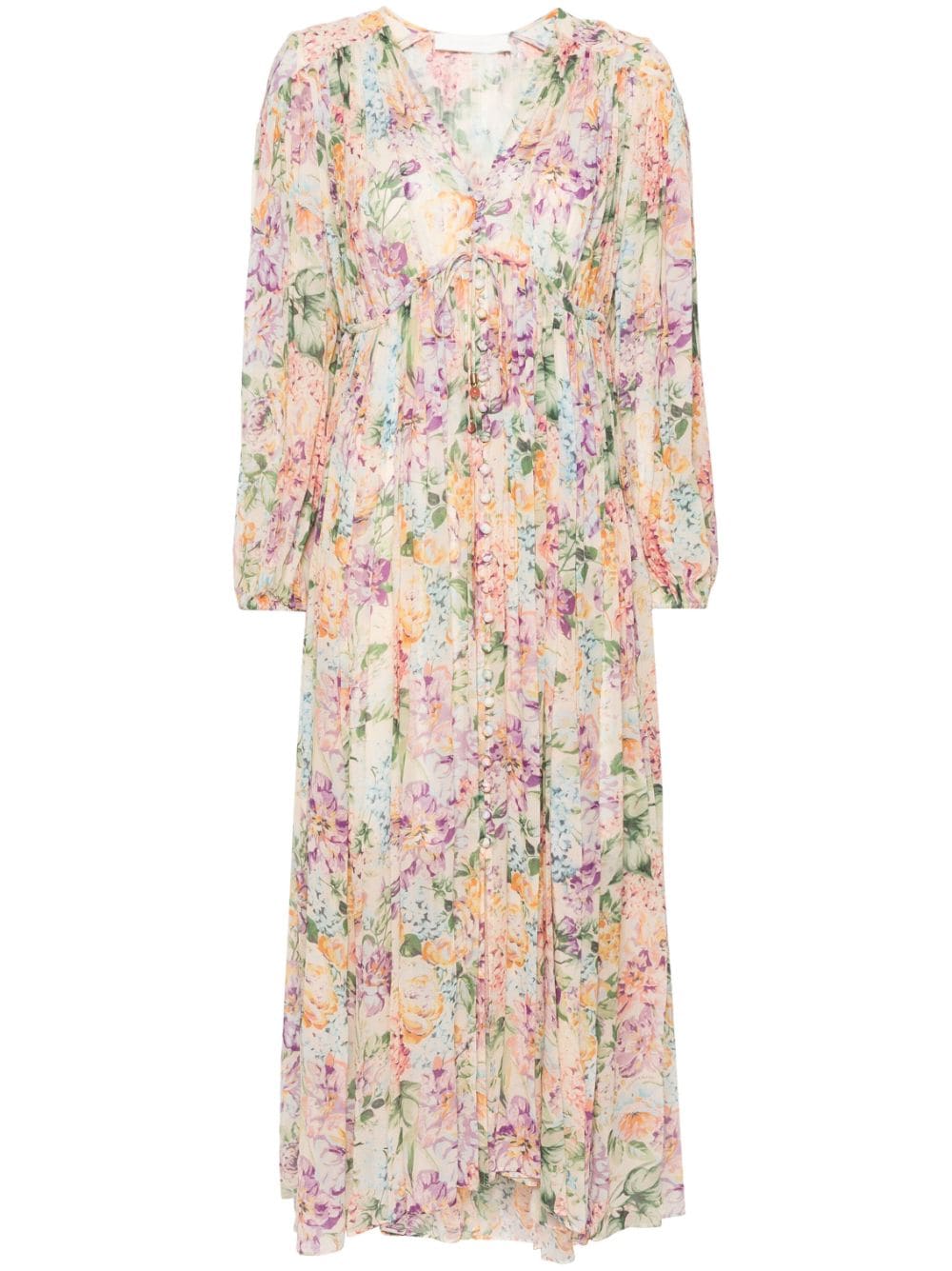 Halliday Gathered Maxi Dress, multicoloured