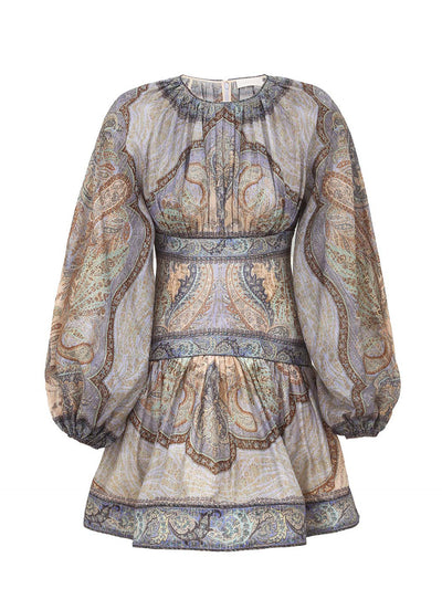 Wanderlust Mini Dress, tapestry blue multi
