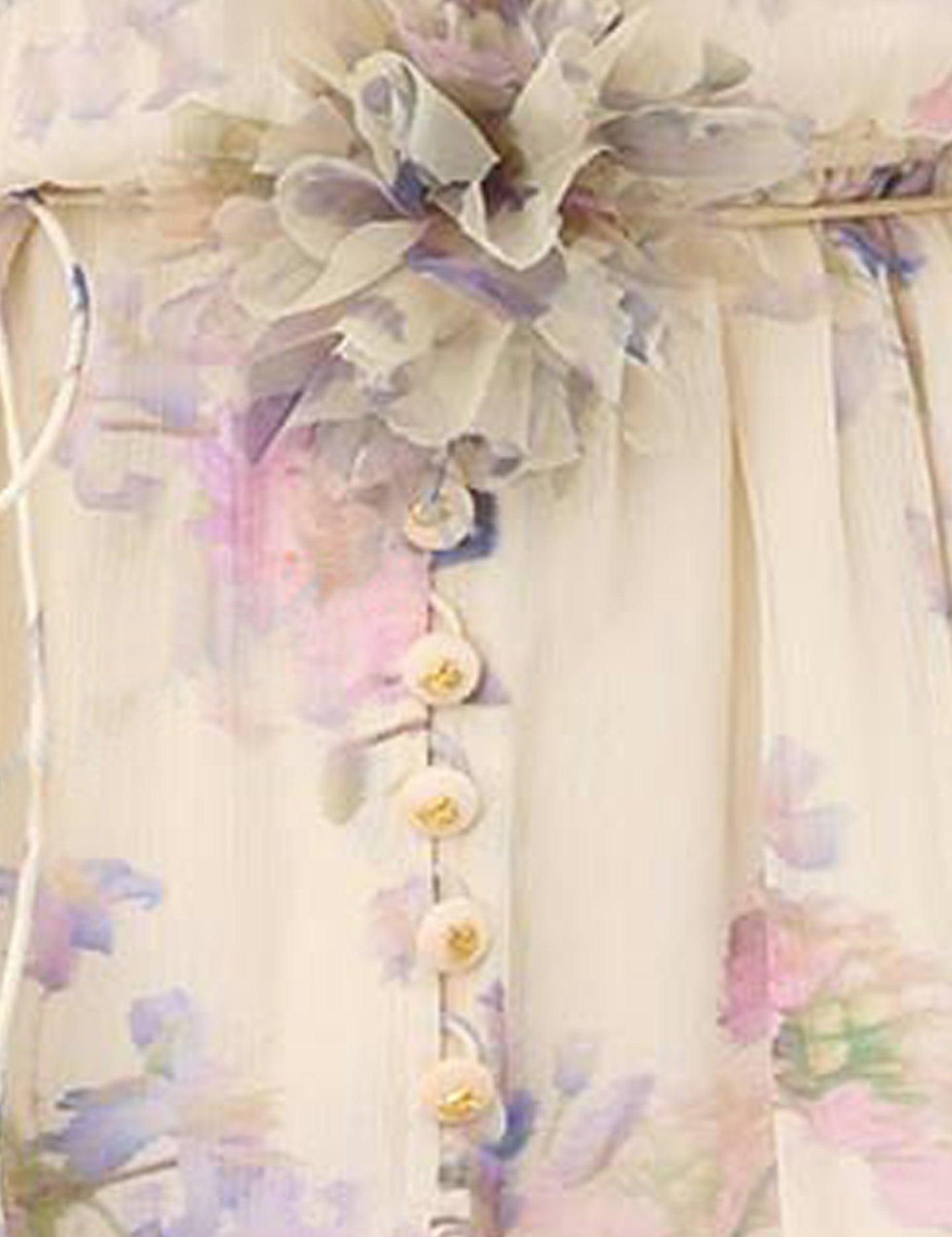 Luna ruffle playsuit, cream-dahlia