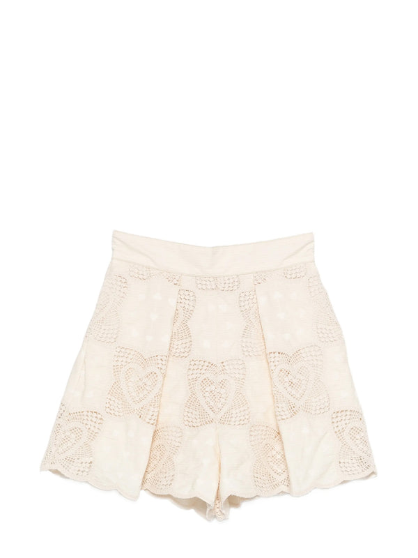 Wanderlust tuck short, ivory