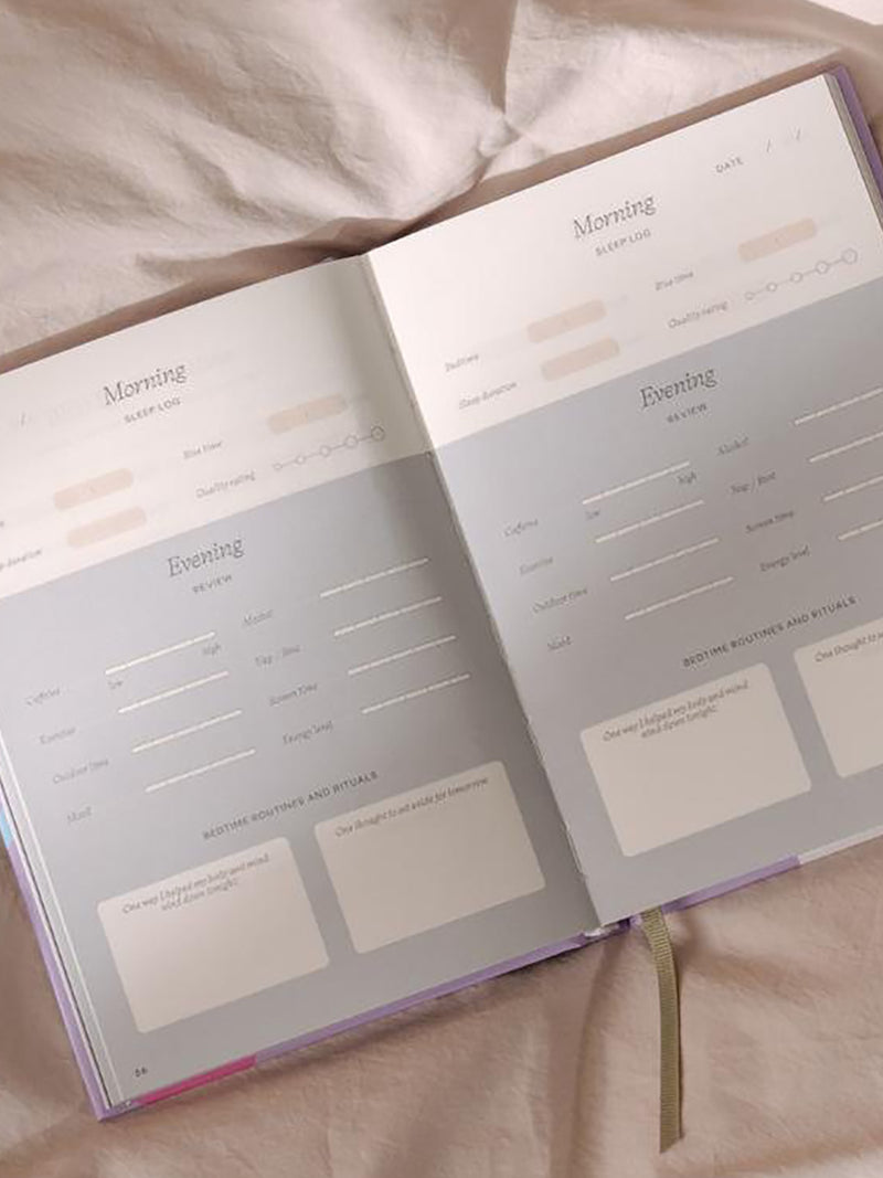 Zodiac sleep journal, navy foil