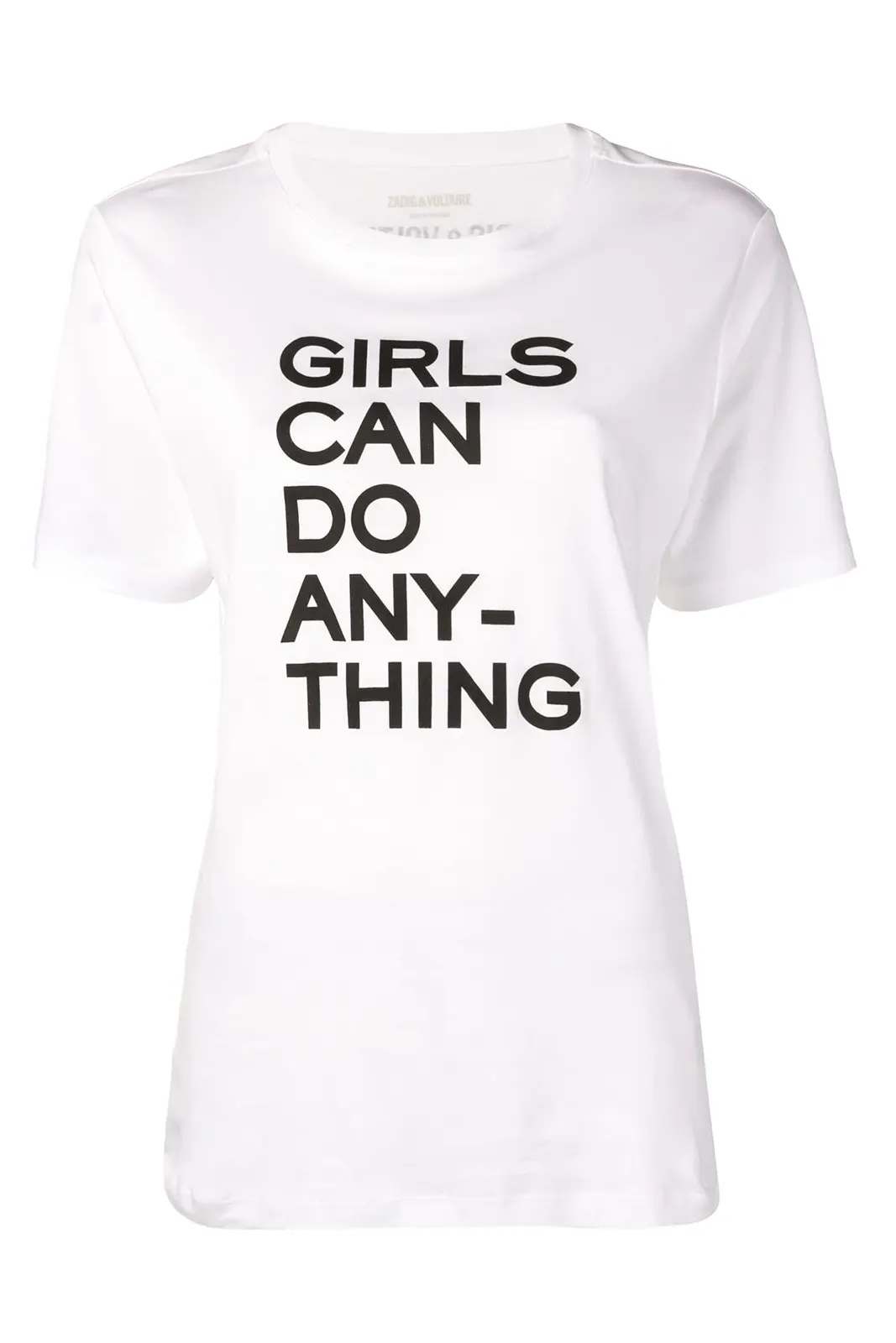 'Girls Can Do Anything' T-shirt, white