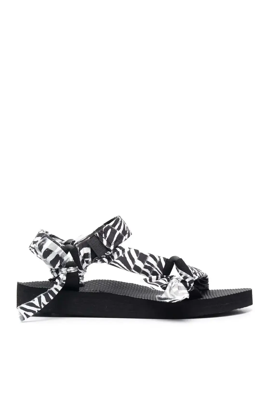 Trekky bandana flat sandals, zebra