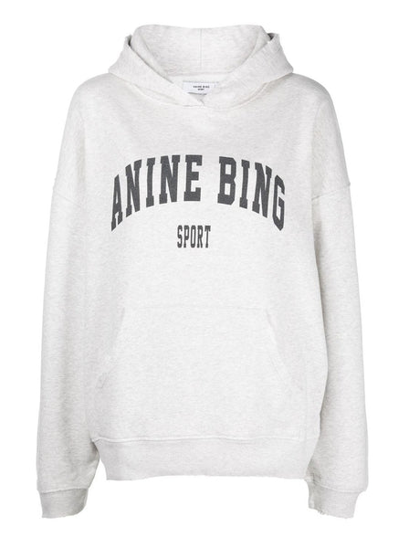 Anine Bing Harvey logo print hooded sweatshirt My o My