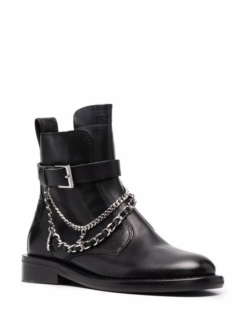 ZADIG & VOLTAIRE: Laureen high silk lambskin boots, black 