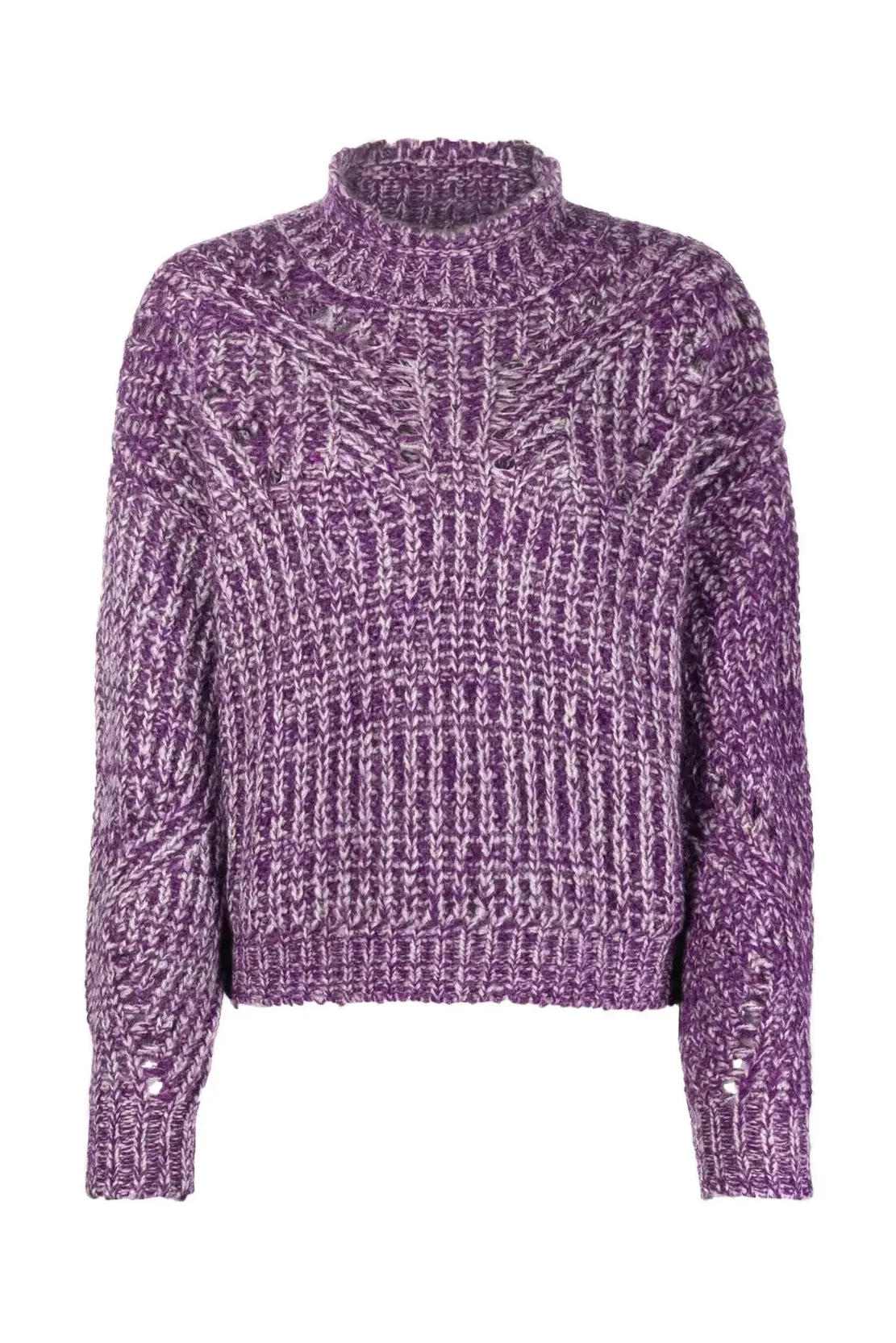 Jarren open-knit jumper, purple