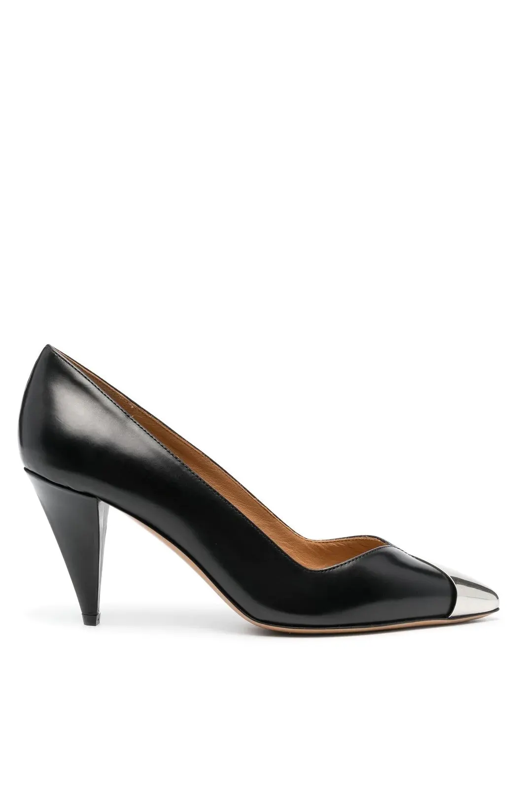 Palda contrast-toe heel pumps, black