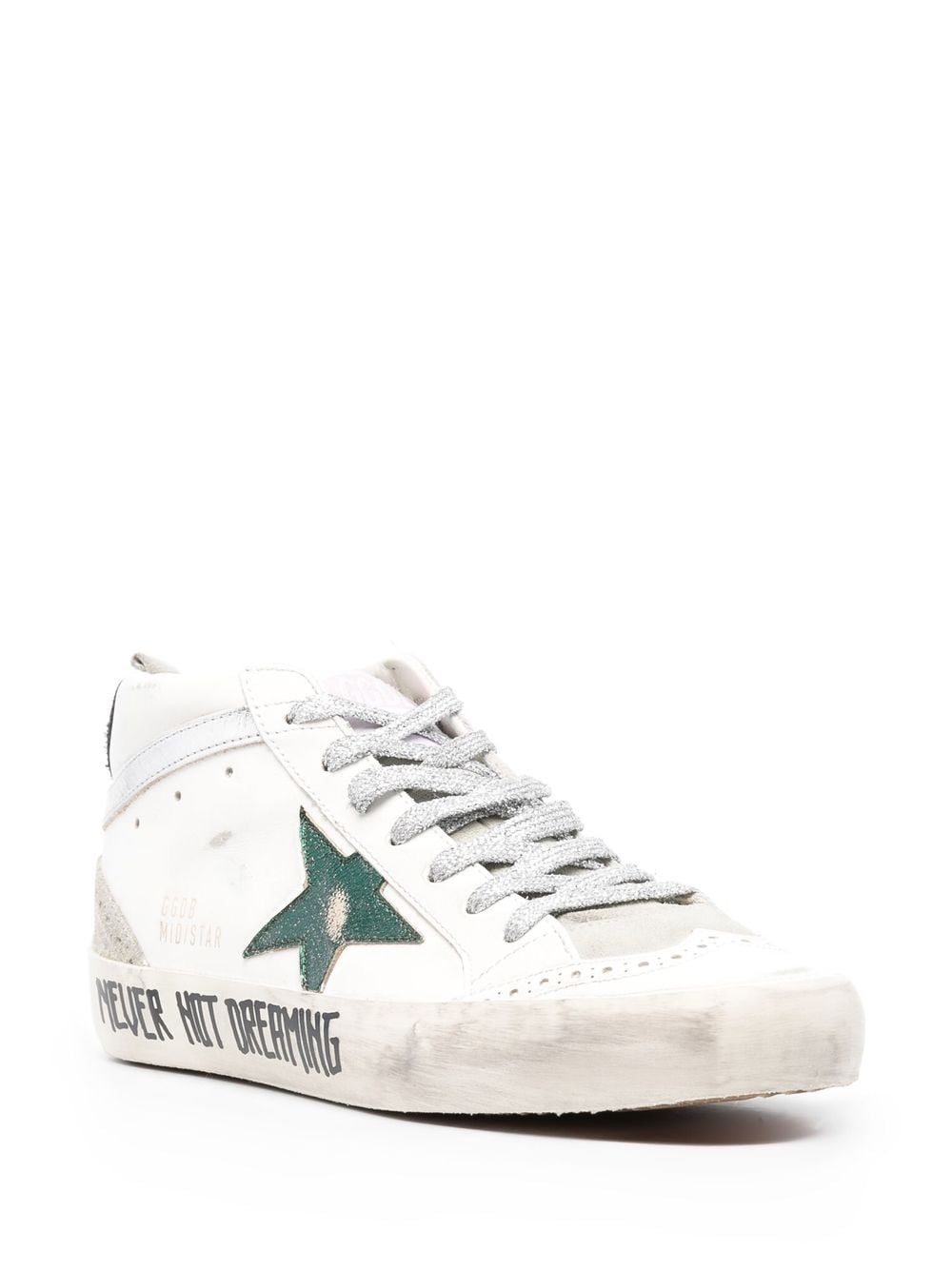 Mid Star Sneakers, vintage laminated green star