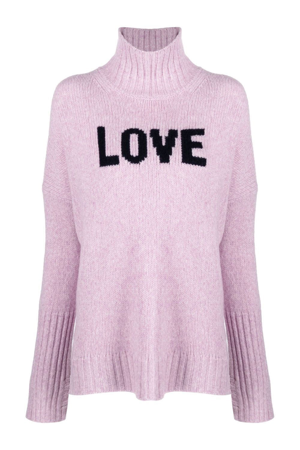 LOVE merino wool jumper, lilac