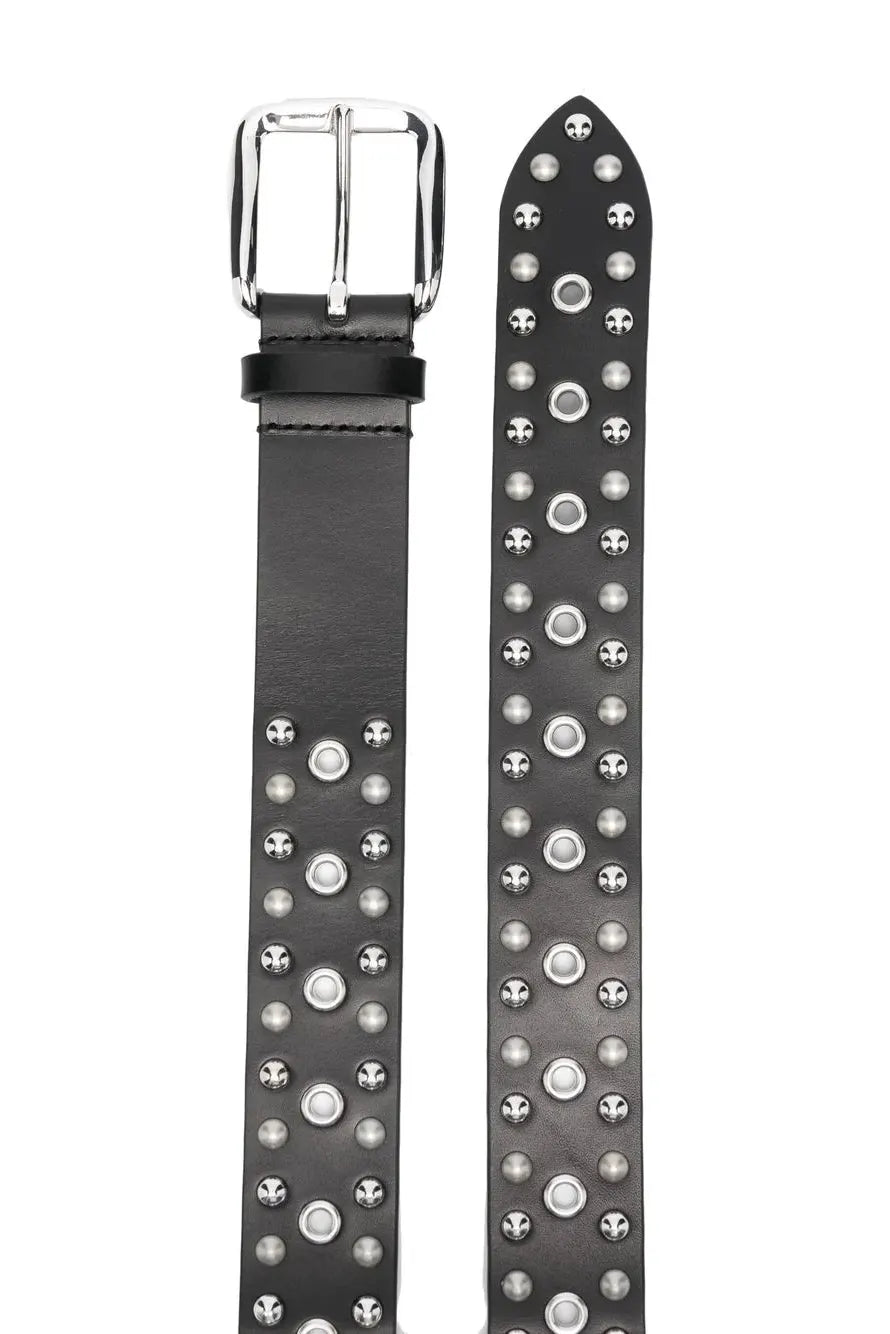 Rica stud-detail belt, black