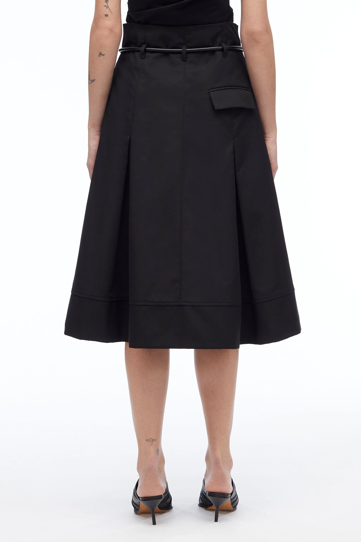 Origami skirt, black