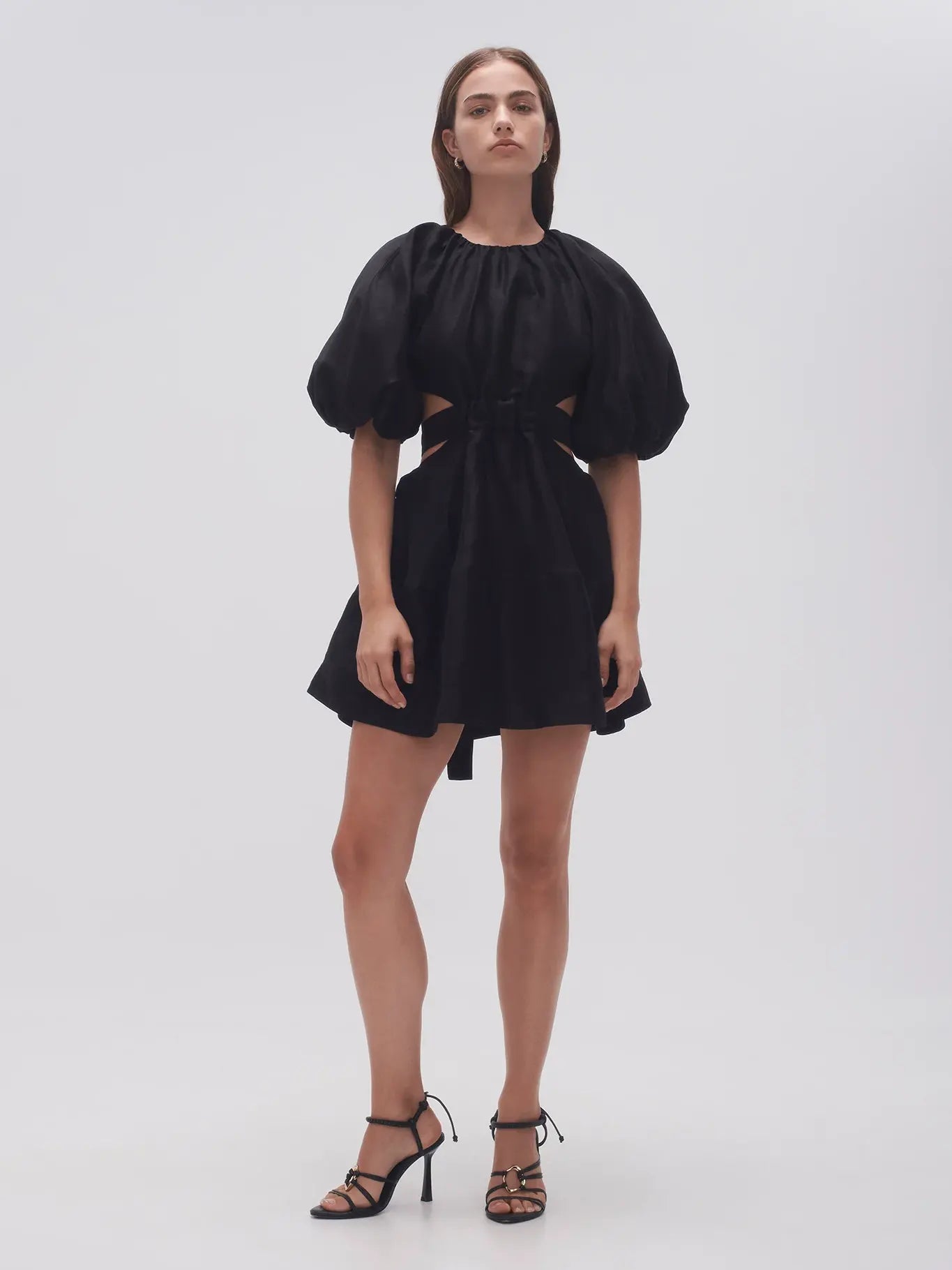 Mimosa Cut Out Mini Dress, black (carryover style)