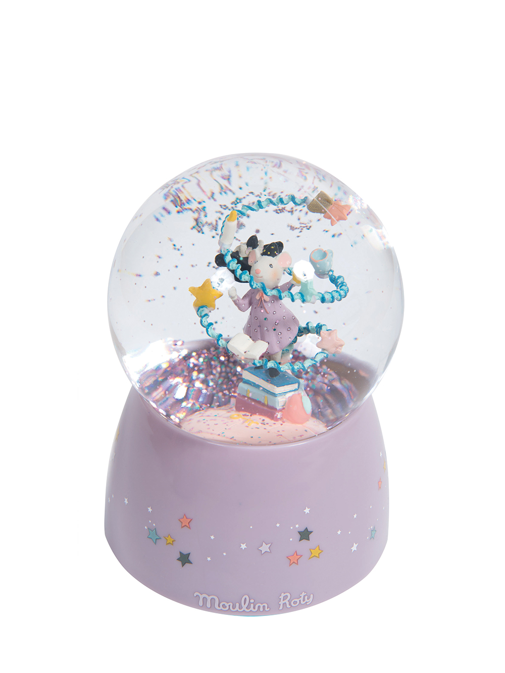Musical snow globe - Mouse with her magic wand