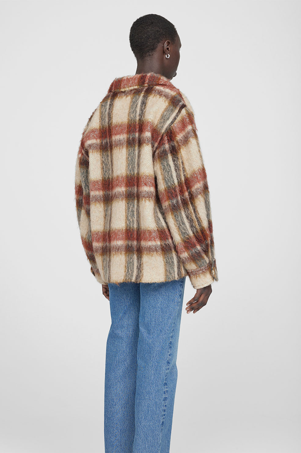 Flynn jacket, oatmeal plaid