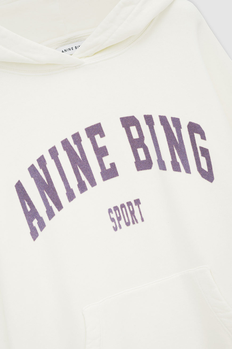 Anine Bing Harvey logo hooded sweatshirt off white My o My