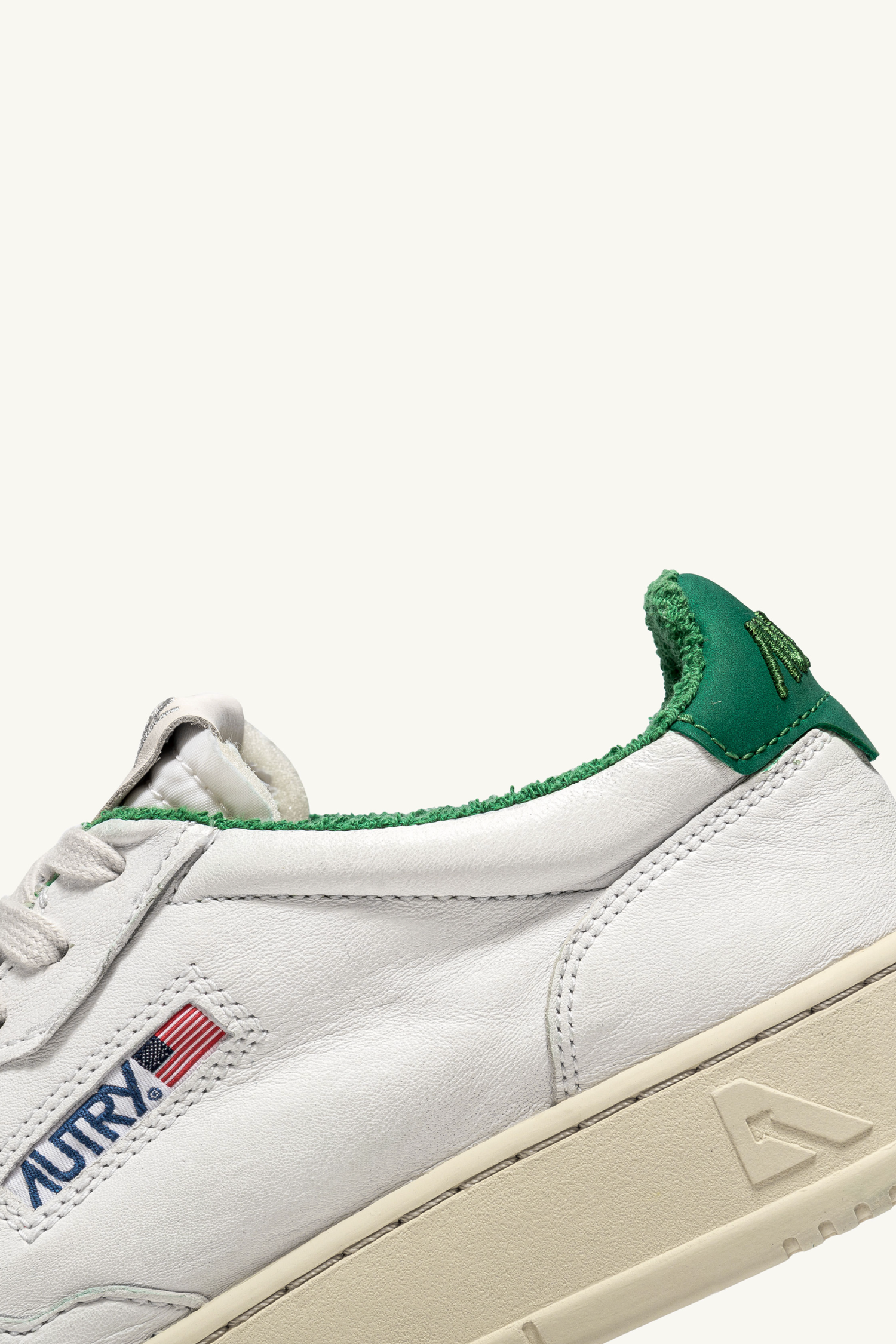 Medalist low-top leather sneakers, green back
