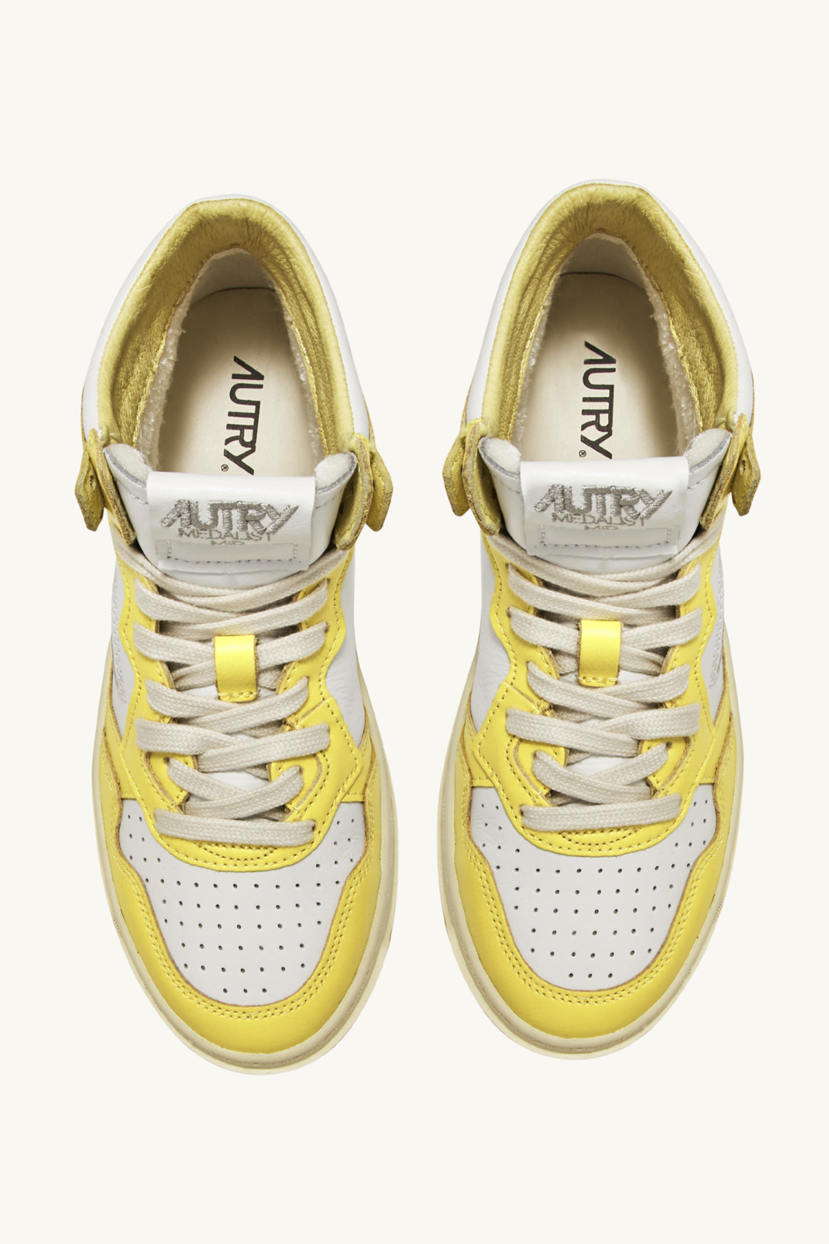 Medalist Mid sneakers, white-yellow