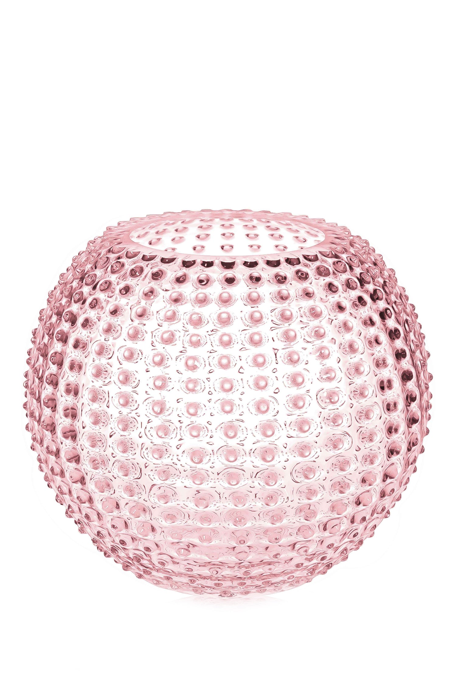 Rosa Hobnail Globe vase, large