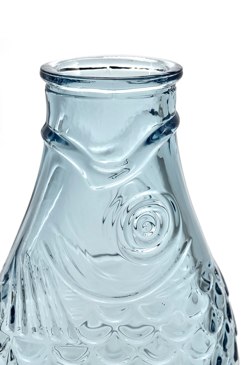 Fish & Fish Bottle, Light Blue